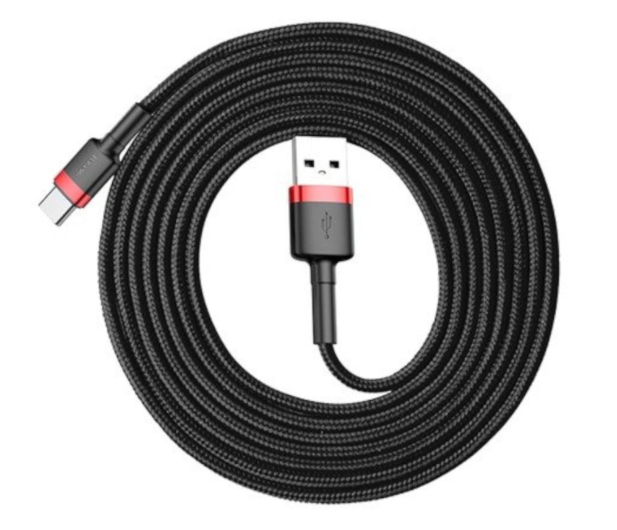 BASEUS Kabel USB - USB-C Cafule 2A 2m czerwono - czarny CATKLF-C91 - 1266437 - zdjęcie 4
